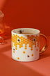 Honeycomb Buzz Gold Mug Gold Handle Ceramic Cup - G Decor