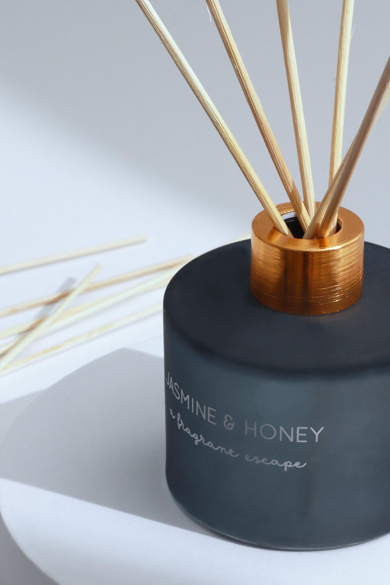 Jasmine and Honey Scented Reed Diffuser with Gift Box - G Decor