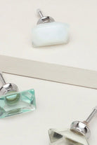 Javier Misty Crystal Mirror Glass Cabinet Pull Knob — G Decor