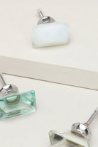 Javier Misty Crystal Mirror Glass Pull Knobs - G Decor