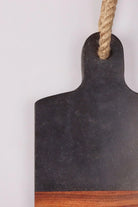 Large Black Marble and Wood Chunky Chopping and Charcuterie Board - G Decor
