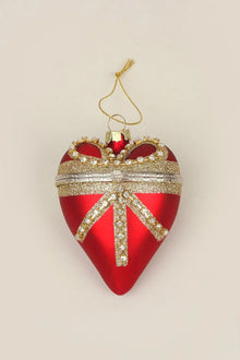 Large Glass Red Heart with Lock for Secret Notes and Small Gifts