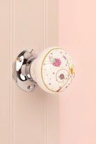 Little Garden Birds Ceramic Mortice Door Knobs Set – Handcrafted for Interior Doors with Chrome Base, Ideal for Kids’ Rooms & Nature Homes - G Decor