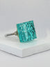 Maison Square Crystal Crackle Mirror Glass Cabinet Pull Knob — lifestyle view, G Decor