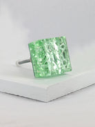 Maison Square Crystal Crackle Mirror Glass Pull Knobs - G Decor