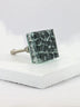 Maison Square Crystal Crackle Mirror Glass Cabinet Pull Knob — view 7, G Decor