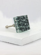 Maison Square Crystal Crackle Mirror Glass Pull Knobs - G Decor