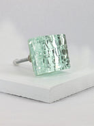 Maison Square Crystal Crackle Mirror Glass Pull Knobs - G Decor