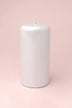 Clarae Reflet Mirror Glass Pillar and Ball Candle in Pearl White — view 5, G Decor