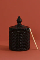 Misumi Scented Sandalwood Candle, Black Diamond Jar — alternate view, G Decor