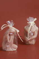 Muscular Male Torso and Crouching Female Candles - G Decor