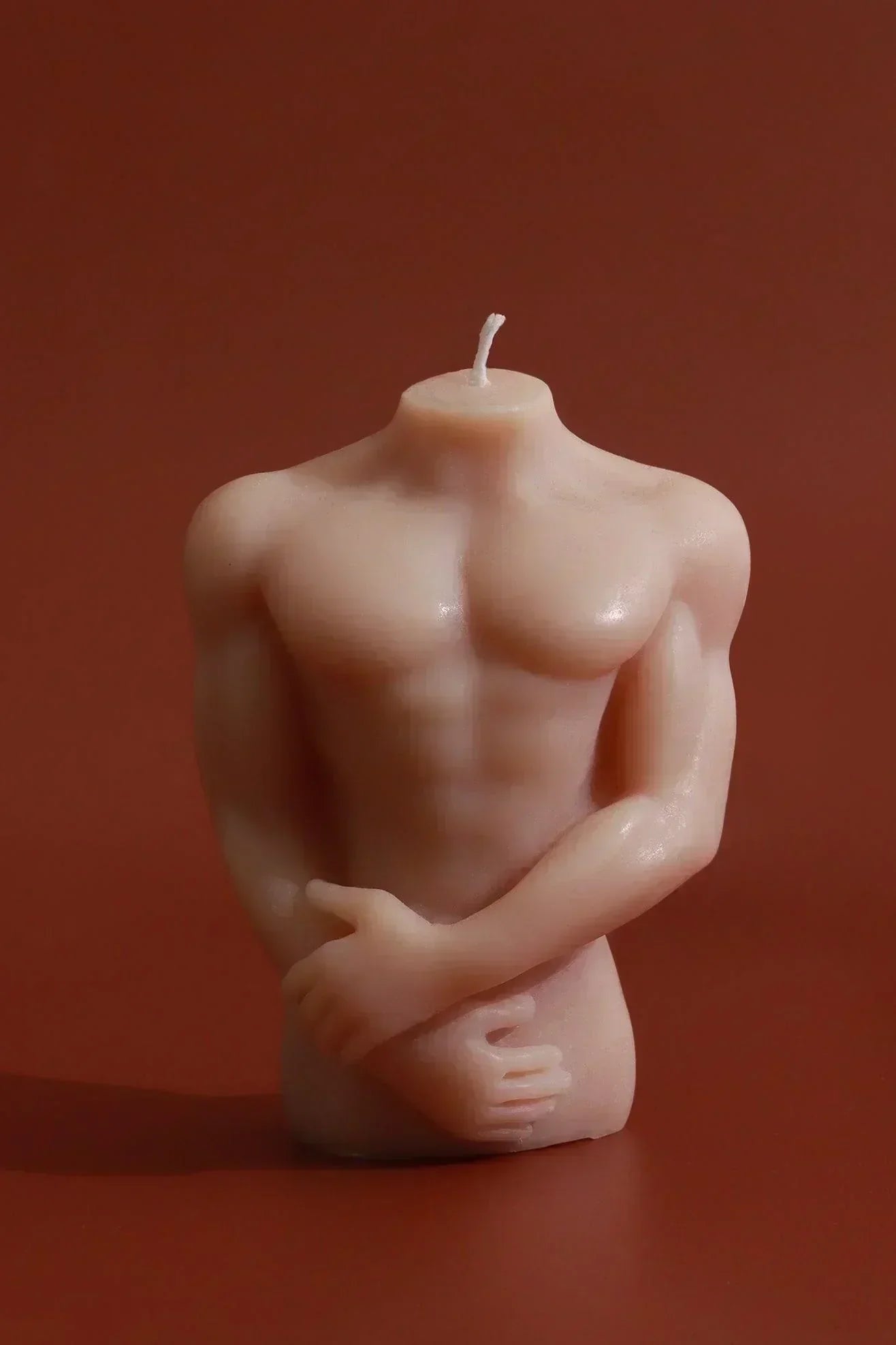 Muse and Form Soy Wax Sculptural Candles in Male and Female Figures — close-up view, G Decor