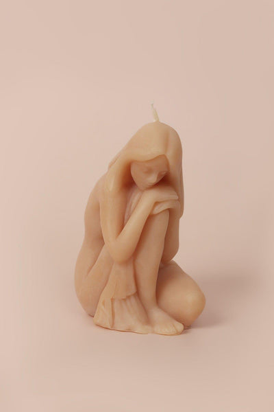 G Decor Candles & Candle Holders Beige / Female Muscular Male Torso and Crouching Female Candles.