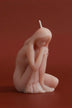 Muse and Form Soy Wax Sculptural Candles in Male and Female Figures — lifestyle view, G Decor