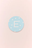 Neutral Pastel Polka Dot Monogram Coaster Personalised Alphabet Initial Letter Ceramic with Cork Base - G Decor