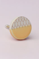 Oro Ceramic Cabinet Knob in Chic Finish — close-up view, G Decor