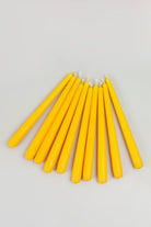 G Decor Candles & Candle Holders Pack Of 10 Or 20 Yellow Dinner Candles