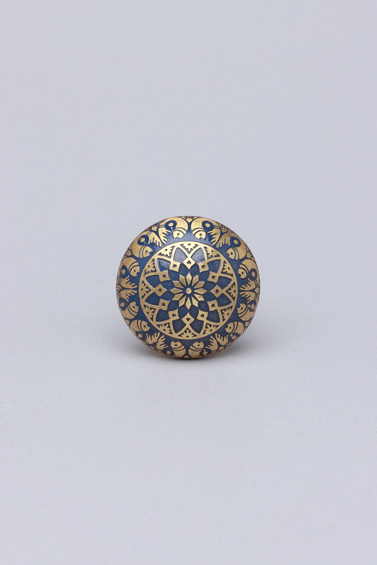 Palais Étoile Polished Brass Cabinet Knob — close-up view, G Decor
