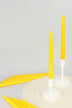 Pastelaria Sunny Yellow Tall Pastel Taper Candles — G Decor