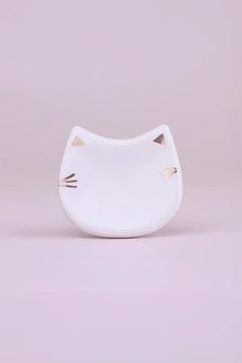 Bouton de meuble en céramique motif chat espiègle "Pawfect"