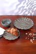 Petal Bloom Floral Carved Stoneware Plates and Bowls — G Decor