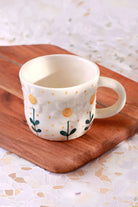 Petal Wildflower Handmade Ceramic Mug Hand-Painted Floral Coffee & Tea Cup - G Decor