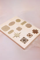 Solid brass knob backplates in polished brass