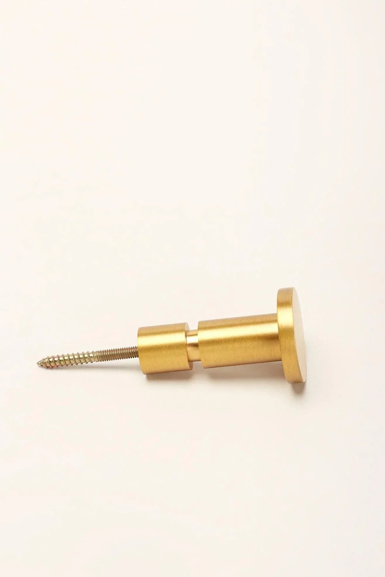 Prestige Solid Satin Brass Wall Hook Luxury Hardware Statement - G Decor