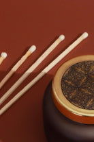 Rasa Nocturne Musk Scented Candle in Frosted Black Glass - G Decor