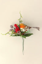 G Decor Red Robin on a Branch Ornament