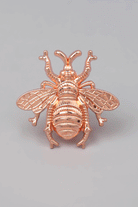 Queen Bee Cabinet Knob in Rose Gold and Silver — view 6, G Decor