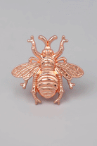 Rose Gold Queen Bee Handle And Silver Honeybee Knob - G Decor