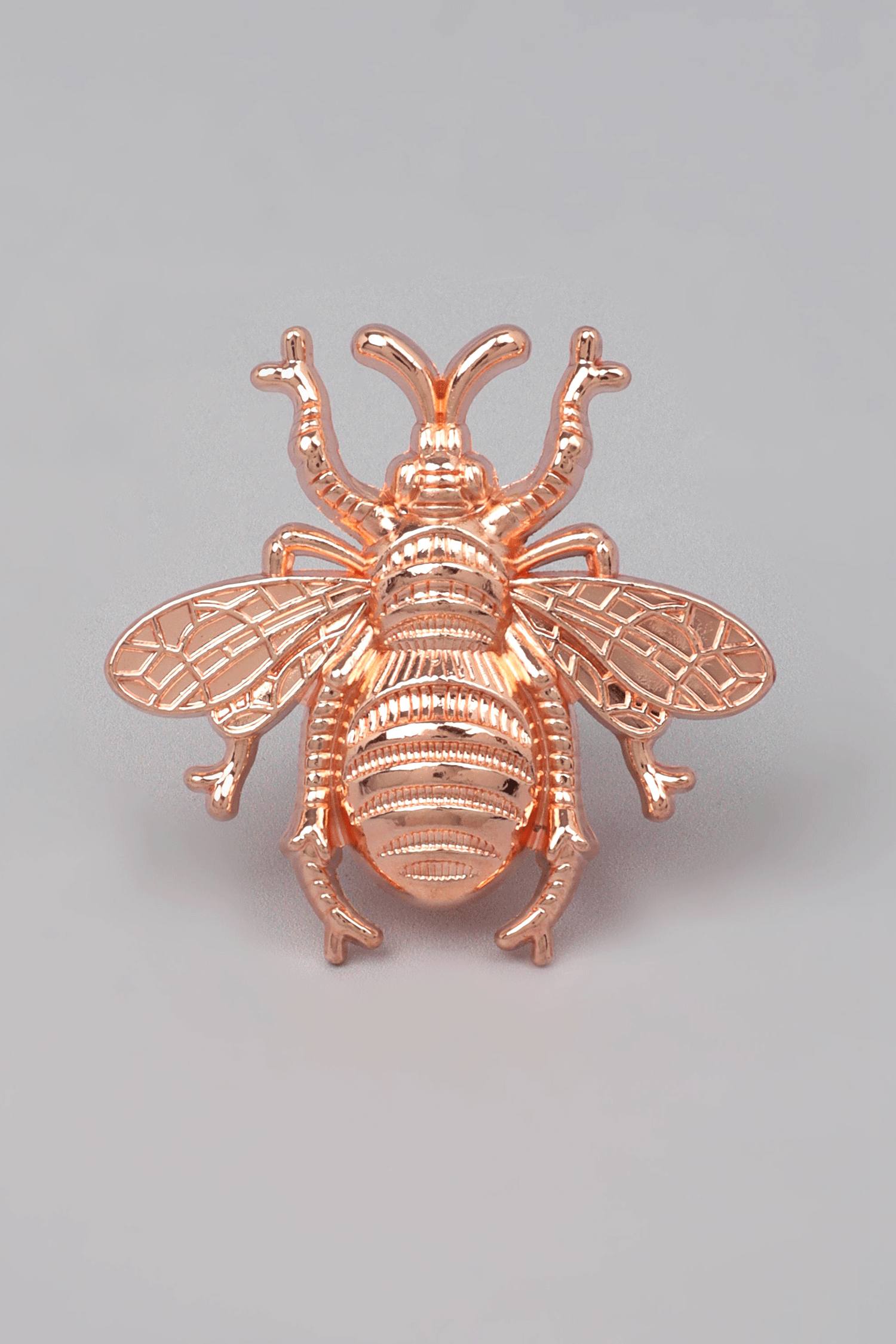 Rose Gold Queen Bee Handle And Silver Honeybee Knob - G Decor