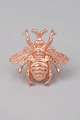 Rose Gold Queen Bee Handle And Silver Honeybee Knob - G Decor