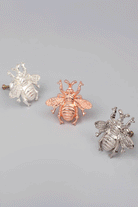 Rose Gold Queen Bee Handle And Silver Honeybee Knob - G Decor