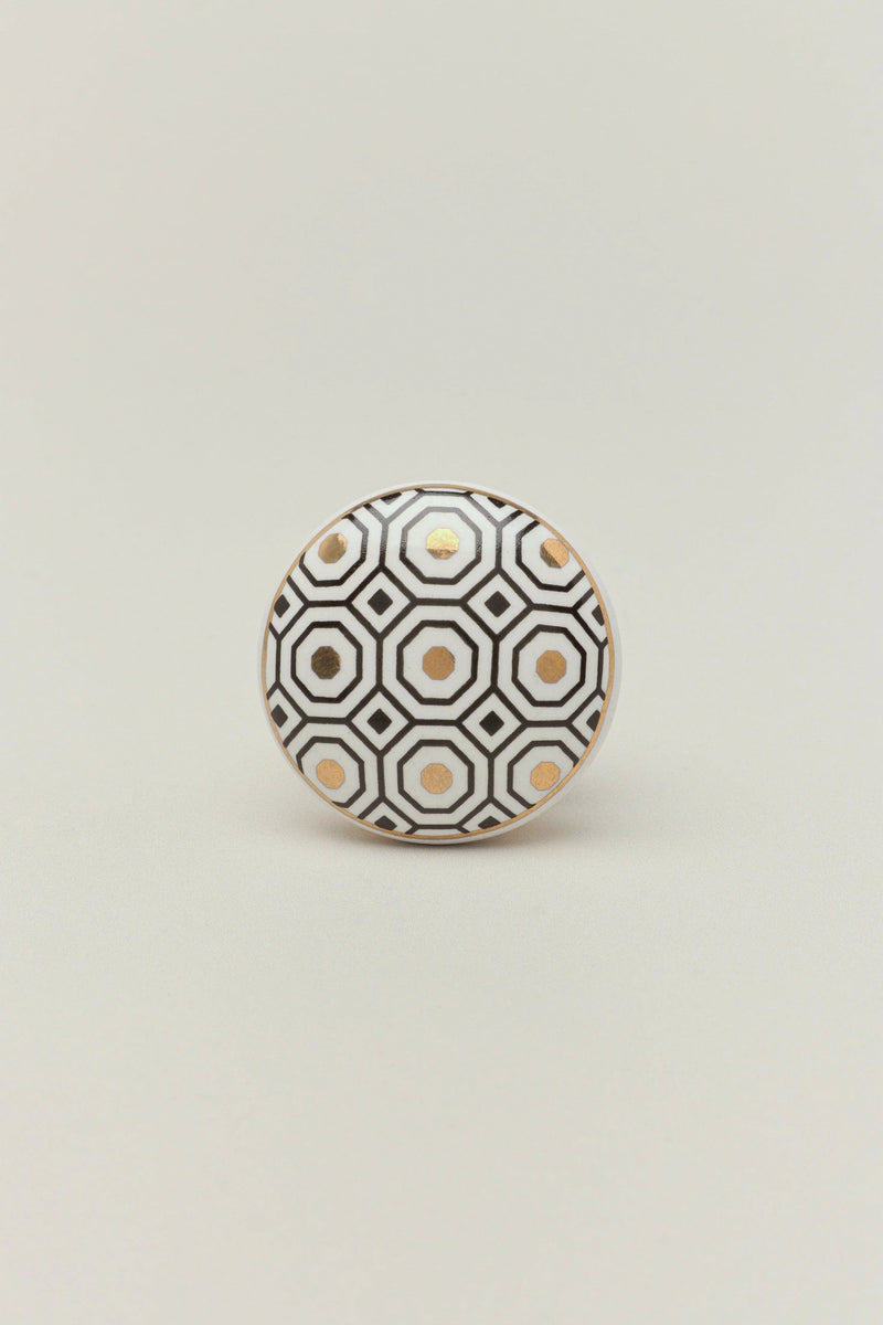 Royal Gold Luxury Ceramic Cabinet Knob — Multipack