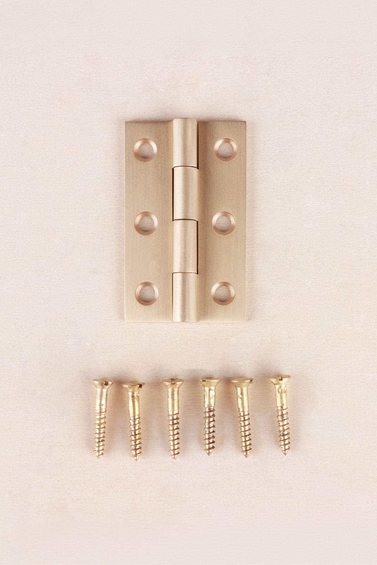 2 inch (50mm) butt hinge in satin brass