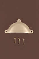 Classic cup pull in satin brass