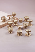 Satin Brass Door Knobs Collection solid brass hardware