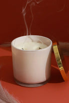 Scented Luna White Jasmine Soy Glass Large, Perfect for Meditation, Jar Candle - G Decor