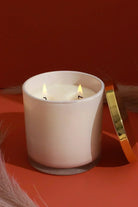 Blanche Serene Soy Wax Scented Candle in Jasmine White Floral and Amber — G Decor