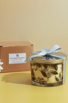 Bougie parfumée en cire de soja Sicilia Verde Santal, citron vert et basilic