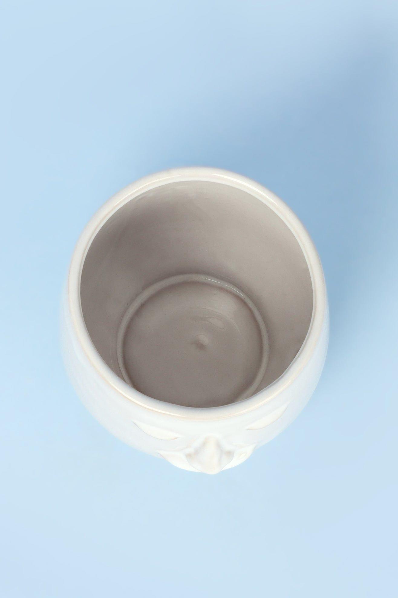 Serene Ceramic Face Planter - G Decor