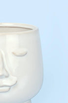 Sculptural Human Face Ceramic Planter and Vase — view 5, G Decor
