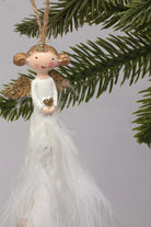 Set of 2 Adorable Cartoon-Style Angel Christmas Tree Decorations - G Decor