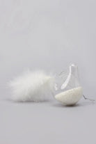 Pair of Hand-Blown Glass Doves with White Feather Tails — view 5, G Decor