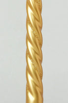 Maison Dorée Pair of Antique Gold Spiral Glitter Taper Candles — alternate view, G Decor