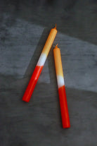 GlowTone Amber Glow Ombre Taper Candles Pair — alternate view, G Decor