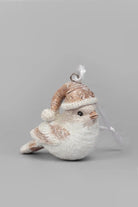 Set of 3 Winter Feathered Birds Christmas Decorations — alternate view, G Decor