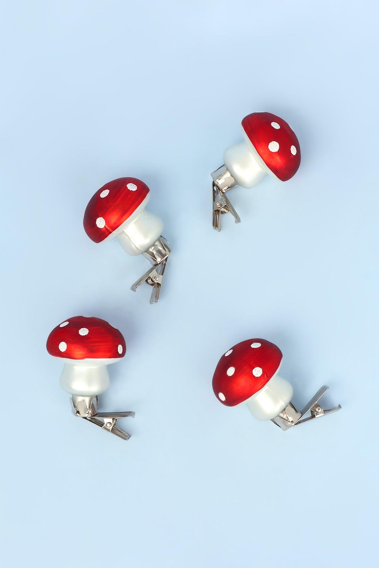 G Decor Holiday Mushroom Christmas Tree Clips.